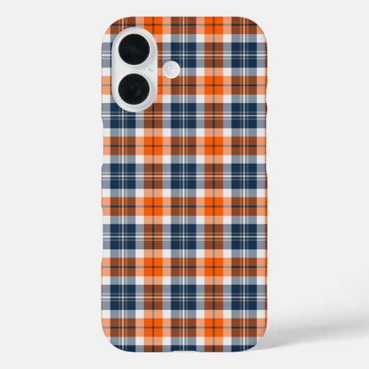 Oranje en blauw portief Case-Mate iPhone case (Achterkant)