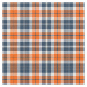 Oranje en blauw portief stof