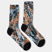 Oranje en Blauw Sokken (Rechts)
