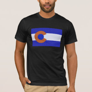 Oranje en blauw t-shirt