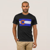 Oranje en blauw t-shirt (Voorkant volledig)