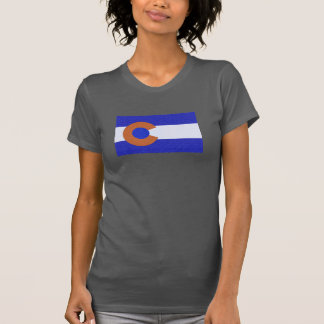 Oranje en blauw t-shirt