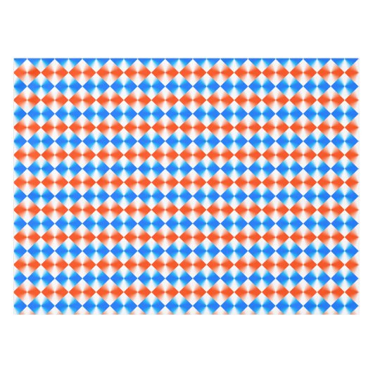 Oranje en blauw tafelkleed (Voorkant (Horizontaal))