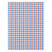 Oranje en blauw tafelkleed (Voorkant)