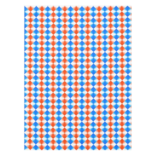 Oranje en blauw tafelkleed (Voorkant)