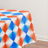 Oranje en blauw tafelkleed (Voorbeeld)
