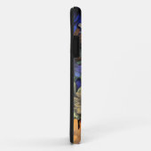 Oranje en blauwe bloemen Case-Mate iPhone case (Achterkant/rechts)