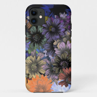 Oranje en blauwe bloemen Case-Mate iPhone case