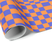 Oranje en blauwe controleurs cadeaupapier (Rol Hoek)