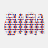 Oranje en blauwe diamanten argyle bedankdoosjes (Uitgevouwen)