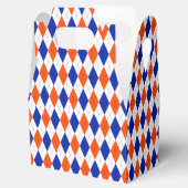Oranje en blauwe diamanten argyle bedankdoosjes (Geopend)