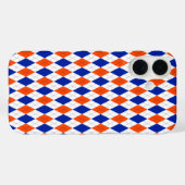 Oranje en blauwe diamanten argyle Case-Mate iPhone case (Achterkant (horizontaal))
