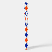 Oranje en blauwe diamanten argyle Case-Mate iPhone case (Achterkant / Links)