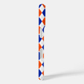 Oranje en blauwe diamanten argyle Case-Mate iPhone case (Achterkant / Rechts)