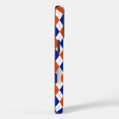Oranje en blauwe diamanten argyle Case-Mate iPhone case (Achterkant / Rechts)