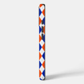 Oranje en blauwe diamanten argyle Case-Mate iPhone case (Achterkant / Links)