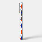 Oranje en blauwe diamanten argyle Case-Mate iPhone case (Achterkant / Links)