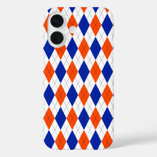 Oranje en blauwe diamanten argyle iPhone 16 hoesje
