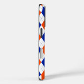Oranje en blauwe diamanten argyle Case-Mate iPhone case (Achterkant / Rechts)