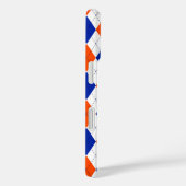 Oranje en blauwe diamanten argyle Case-Mate iPhone case (Achterkant / Rechts)