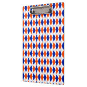 Oranje en blauwe diamanten argyle klembord (Links)