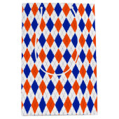 Oranje en blauwe diamanten argyle medium cadeauzakje (Voorkant)