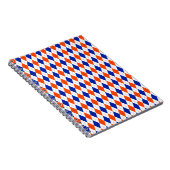 Oranje en blauwe diamanten argyle notitieboek (Rechterzijde)