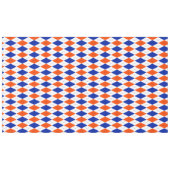 Oranje en blauwe diamanten argyle tafelkleed (Voorkant (Horizontaal))