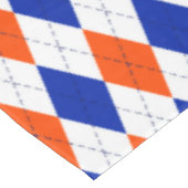 Oranje en blauwe diamanten argyle tafelkleed (Gekanteld)