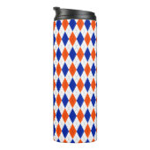 Oranje en blauwe diamanten argyle thermosbeker (Geroteerd rechts)