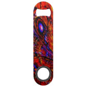 Oranje en blauwe flesopening speed flessenopener (Voorkant)