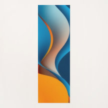 Oranje en blauwe golven