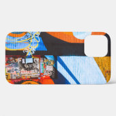 Oranje en blauwe graffiti Case-Mate iPhone case (Achterkant (horizontaal))