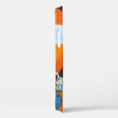 Oranje en blauwe graffiti Case-Mate iPhone case (Achterkant / Rechts)