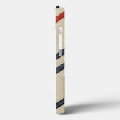 Oranje en blauwe grafische lijnen Case-Mate iPhone case (Achterkant / Links)