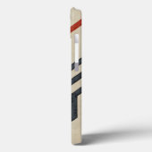 Oranje en blauwe grafische lijnen Case-Mate iPhone case (Achterkant / Links)