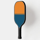 Oranje en blauwe handpalm pickleball paddle (Links)