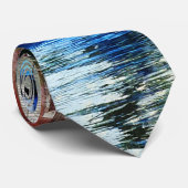 Oranje en blauwe Kayaks Stropdas (Opgerold)