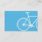 Oranje en blauwe professionele fietser visitekaartje (Achterkant)