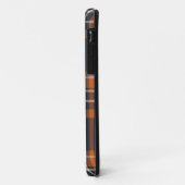 oranje en blauwe ruit iPhone hoes (Achterkant/links)