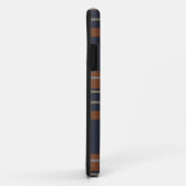 oranje en blauwe ruit iPhone hoes (Achterkant/rechts)