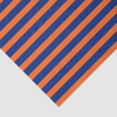 Oranje en blauwe strepen tissuepapier (Detail)
