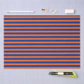 Oranje en blauwe strepen tissuepapier (Craft)