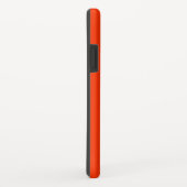 Oranje en Blauwe Strepenpatroon Monogram Case-Mate iPhone Case (Achterkant/rechts)