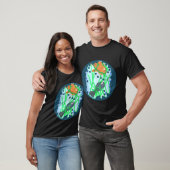 Oranje En Blauwe Vis T-shirt (Unisex)