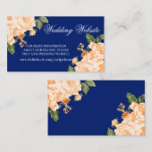 Oranje en blauwe weduwenkast informatiekaartje (Voorkant / Achterkant)