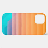 Oranje en blauwgroen illustratie Case-Mate iPhone case (Achterkant (horizontaal))