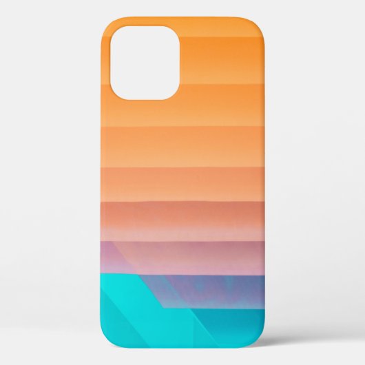 Oranje en blauwgroen illustratie Case-Mate iPhone case (Achterkant)