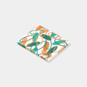 Oranje en Blauwgroen ovalen Post-it® Notes (Schuin)