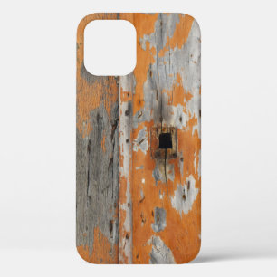 Oranje en bruin houten bord Case-Mate iPhone case